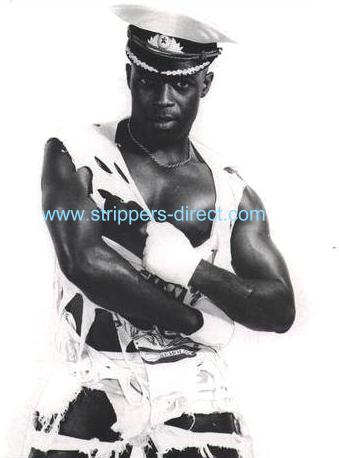 King Shaft - black male stripper in Worcester, Birmingham, West Midlands; for stripograms in Wales, England, Midlands; kissograms in Leicestershire, Nottinghamshire, Northamptonshire; ladies nights in Shropshire, Worcestershire Wiltshire; hen nights in Pembrokeshire, Gwent, Avon  - King Shaft with all outfits for all occasions in all areas for all services